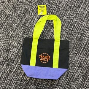 Trader Joe's Black and Purple Halloween mini Tote